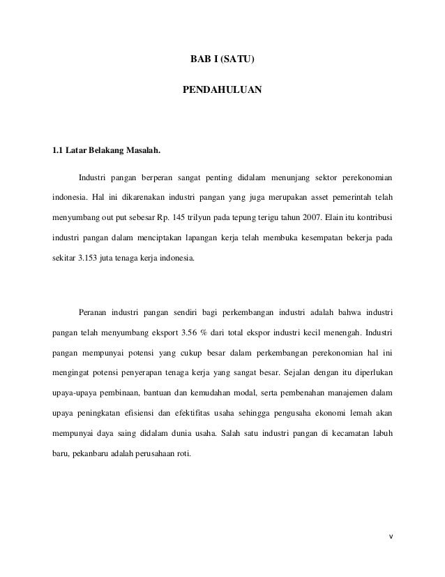 Analisis Produksi Roti Pada Ud Roti Manis Di Kecamatan Labuh Baru P