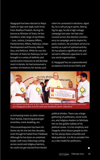 T H I R U VA N A N T H A P U R A M
                                     mart   February 2013   21
 