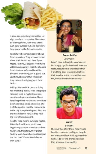 T H I R U VA N A N T H A P U R A M
                                     mart   February 2013   29
 