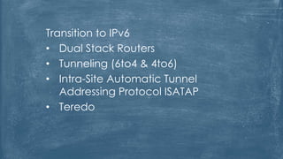 Networking – IPv4
What is IP?
Public Vs Private IPs
 