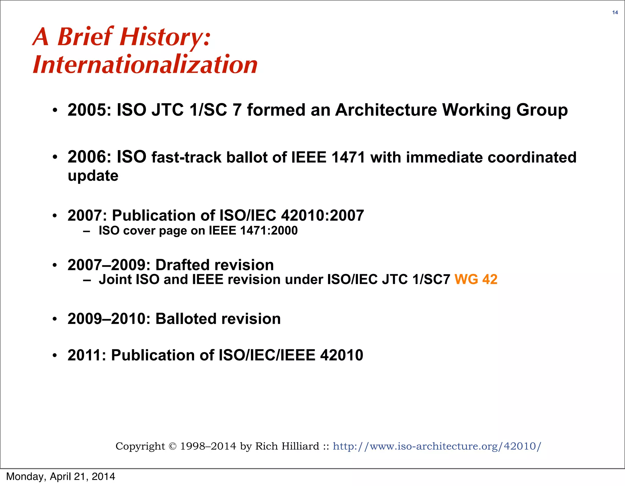 All about ISO/IEC/IEEE 42010 (r5) | PDF