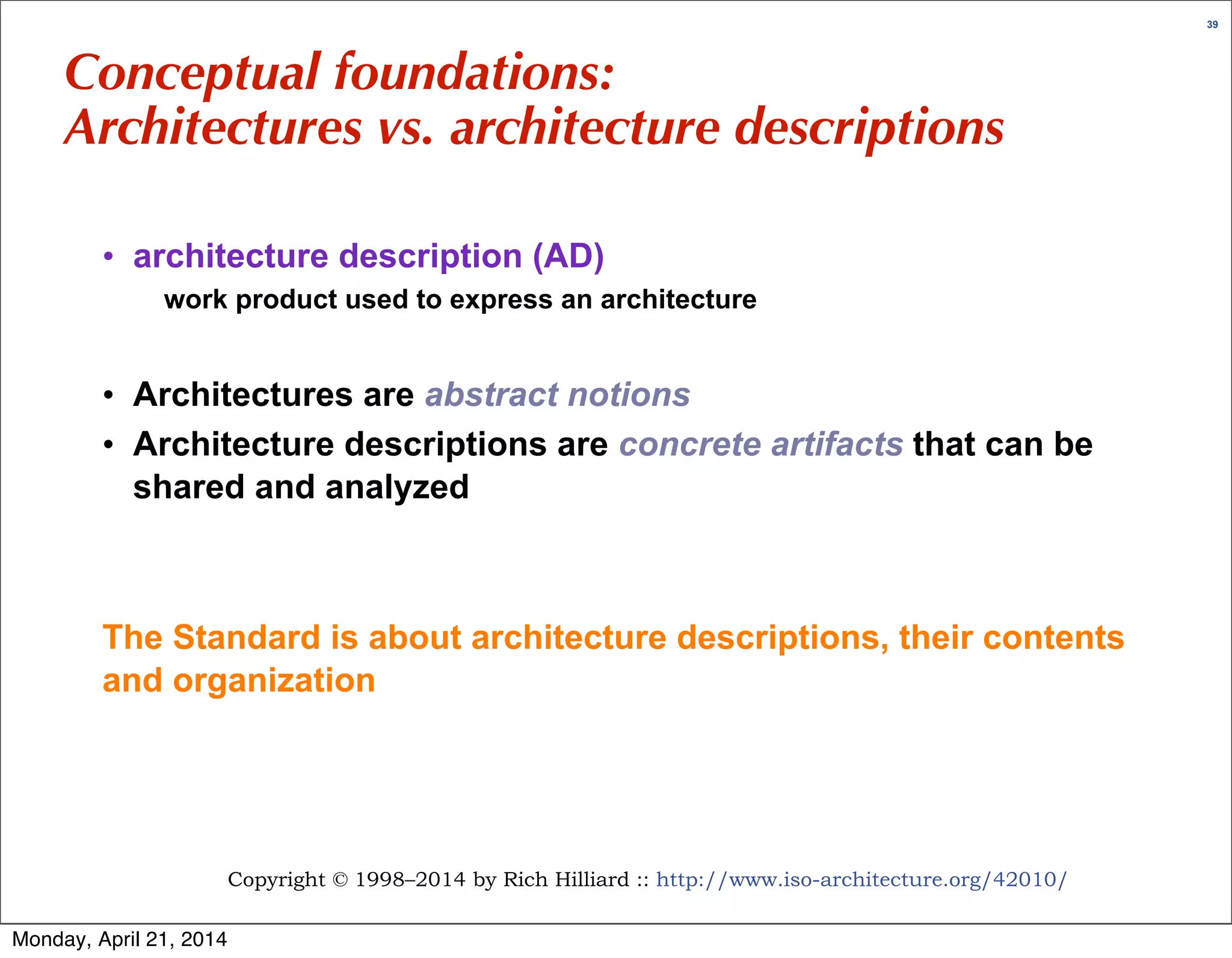 All about ISO/IEC/IEEE 42010 (r5) | PDF