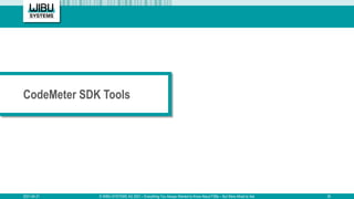 CodeMeter SDK Tools
2021-04-21 © WIBU-SYSTEMS AG 2021 – Everything You Always Wanted to Know About FSBs – But Were Afraid ...