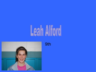 9th Leah Alford 