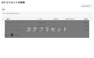 カテゴリセット
 