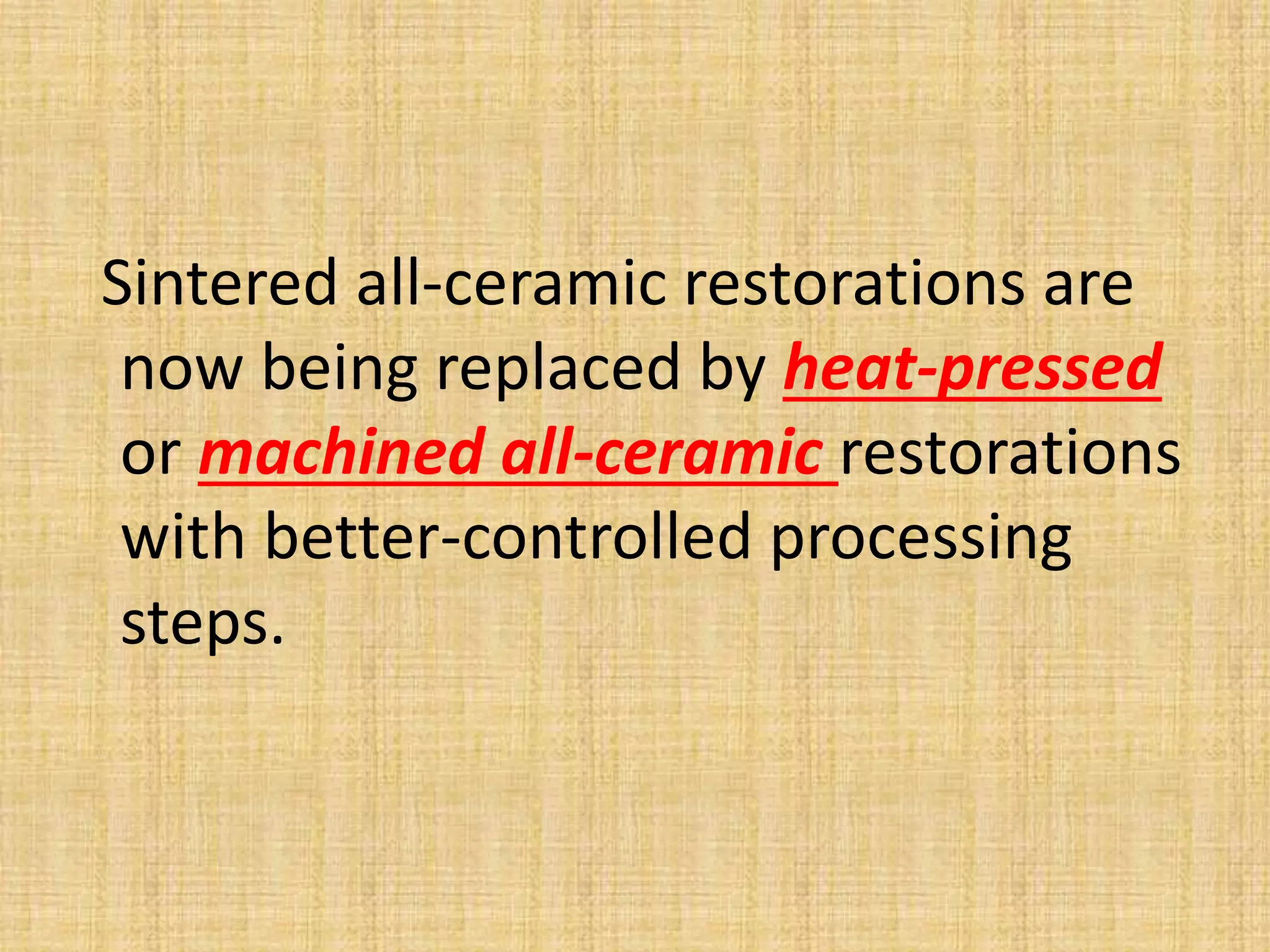 All ceramic-restoration | PPTX