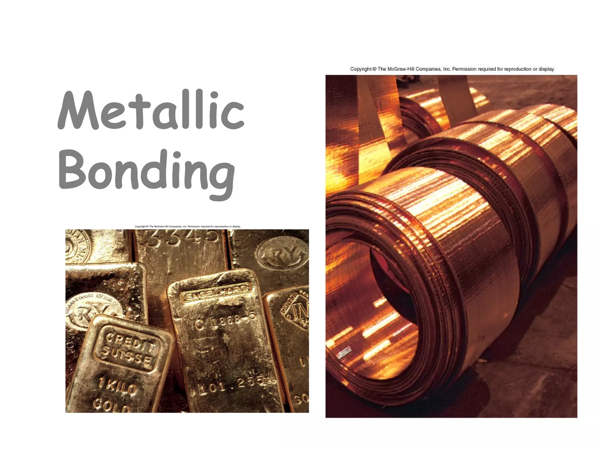 Metallic
Bonding
 