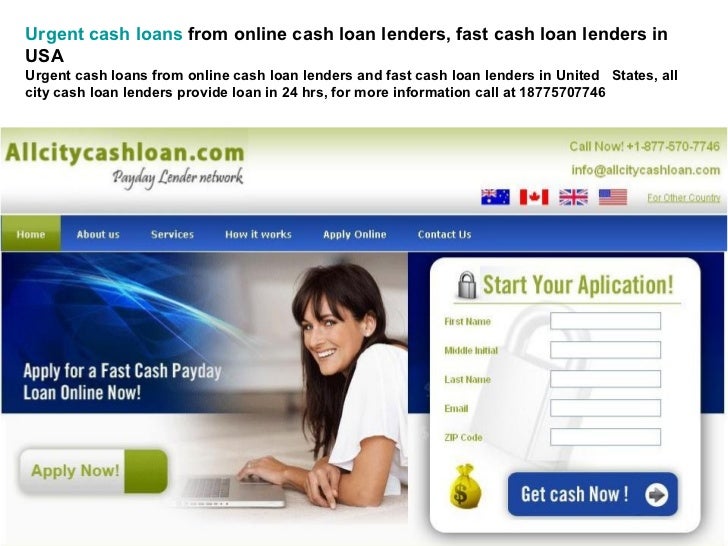 Urgent cash loans from online cash loan lenders, fast cash loan lende…