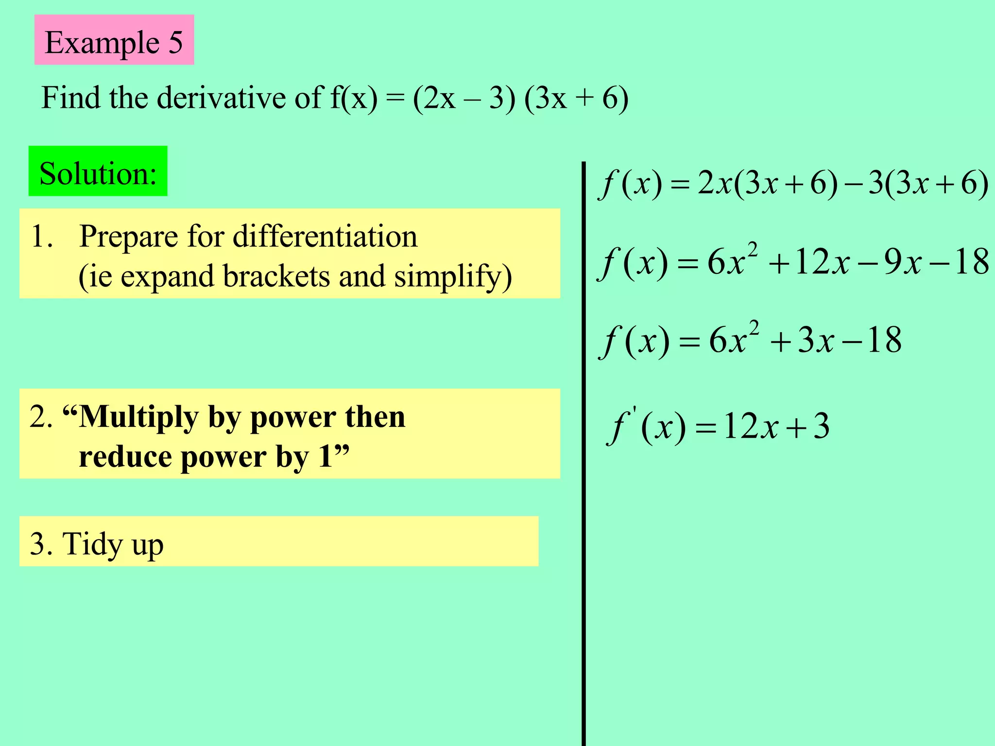 All Differentiation