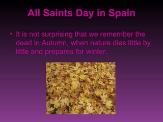 All Saints In Spain | PPT