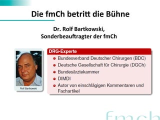 Die 
fmCh 
betri` 
die 
Bühne 
Dr. 
Rolf 
Bartkowski, 
SonderbeauGragter 
der 
fmCh 
 