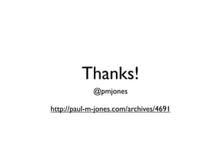 Thanks!
@pmjones
http://paul-m-jones.com/archives/4691
 