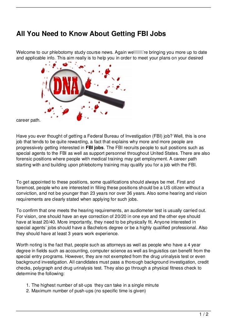 All You Need to Know About Getting FBI Jobs