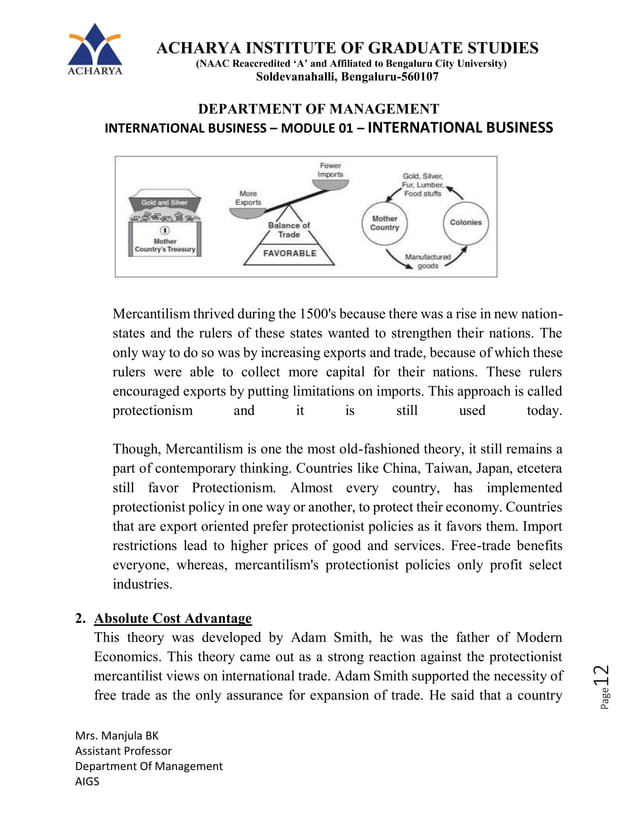 INTERNATIONAL BUSINESS NOTES FOR BBA AND BCOM STUDENTS ALL 5 IB MODULES ...