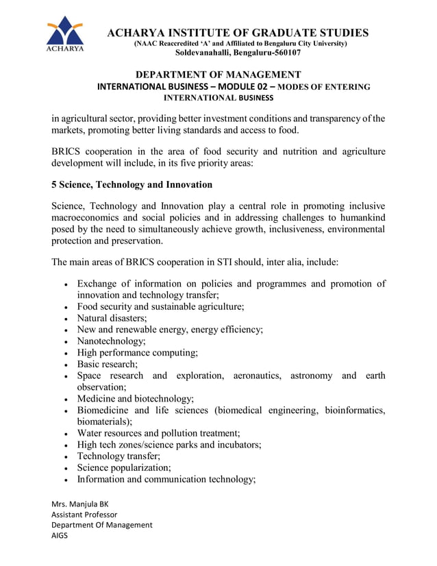 INTERNATIONAL BUSINESS NOTES PDF FOR BBA visual data 8