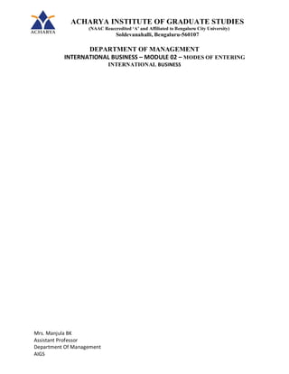 Business Management Bba Notes.pdf INTERNATIONAL BUSINESS NOTES FOR BBA AND BCOM STUDENTS ALL 5 IB MODULES ...