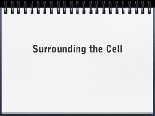 Surrounding the Cell
 
