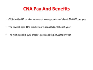 Cna Incentive All About Certified Nursing Assistant | PPSX