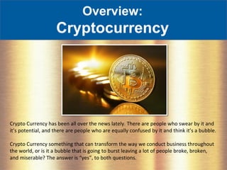 what is crypto all about