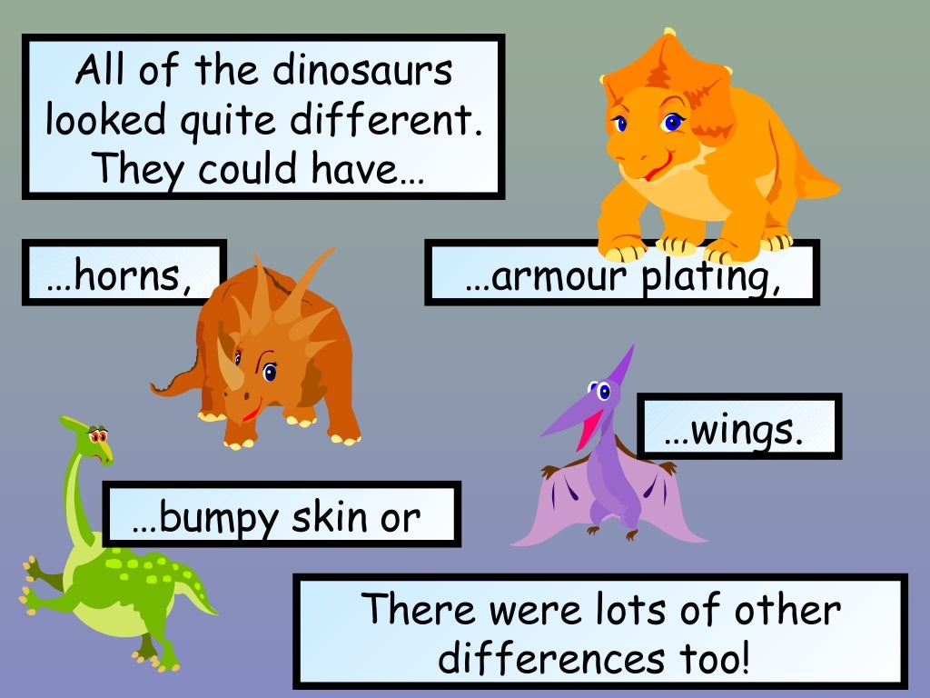 dinosaur presentation ideas