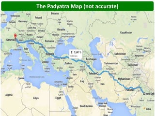 The Padyatra Map (not accurate)
 