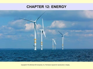 CHAPTER 12: ENERGY
Copyright © The McGraw-Hill Companies, Inc. Permission required for reproduction or display.
 