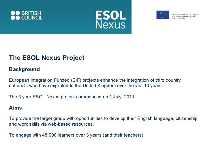 Esol nexus forms Esol nexus forms