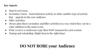 All about events - Event Management Guideline | PDF