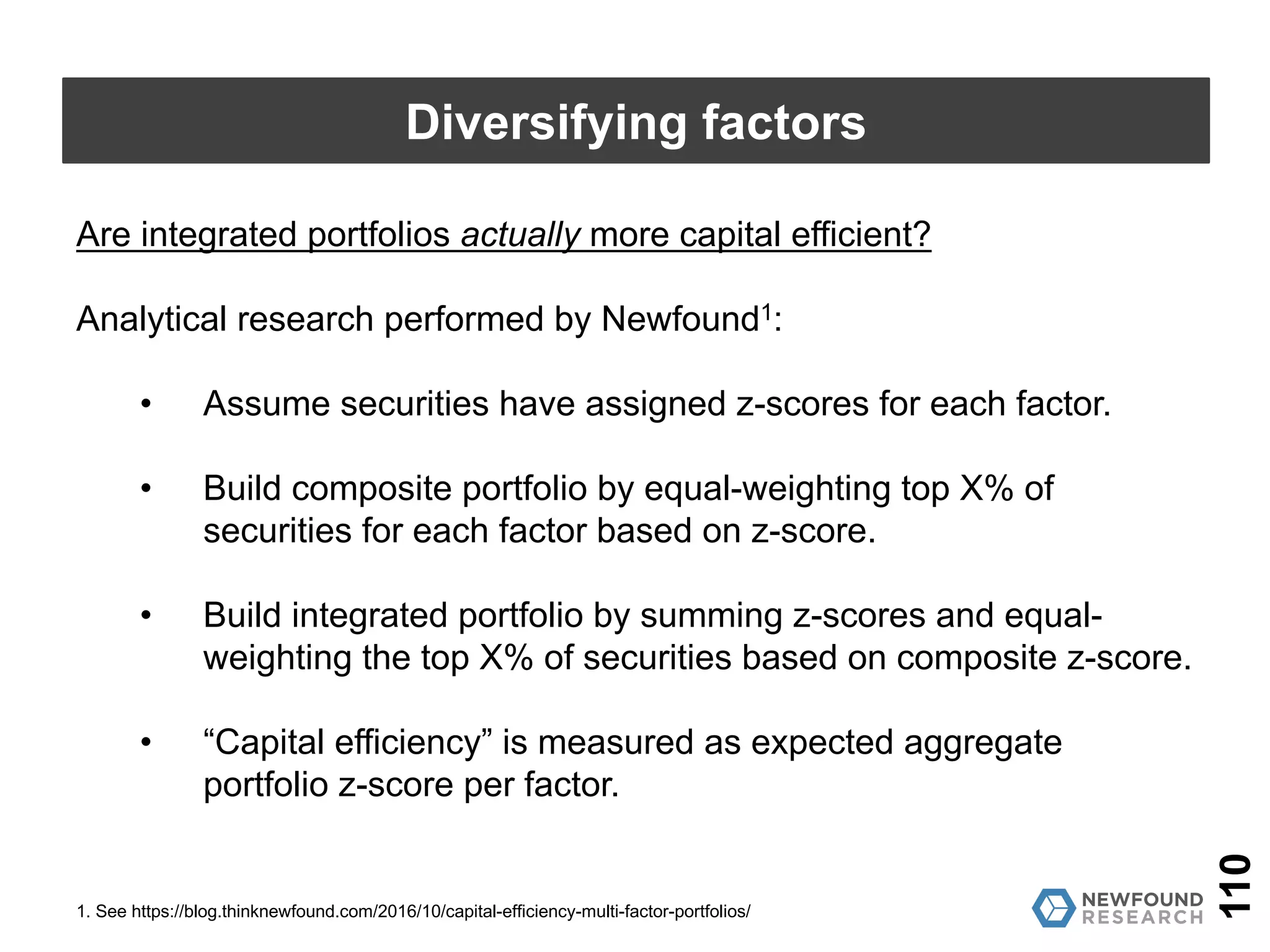 QUANTITATIVE
Capital Efficiency
 