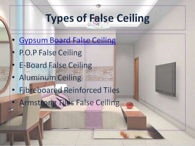 All About False Ceiling And Its Types