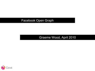 Facebook Open Graph Graeme Wood, April 2010 