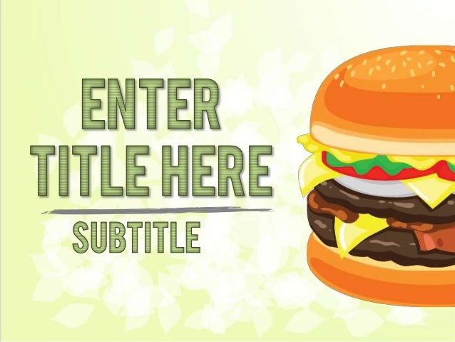 free junk food themed powerpoint template fast food powerpoint template
