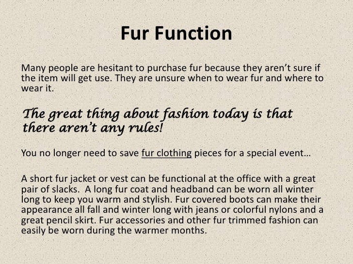 All about fur a fur fashion guide