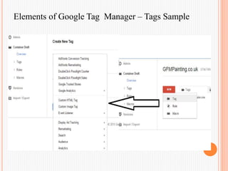 All about google tag manager - Basics | PPTX