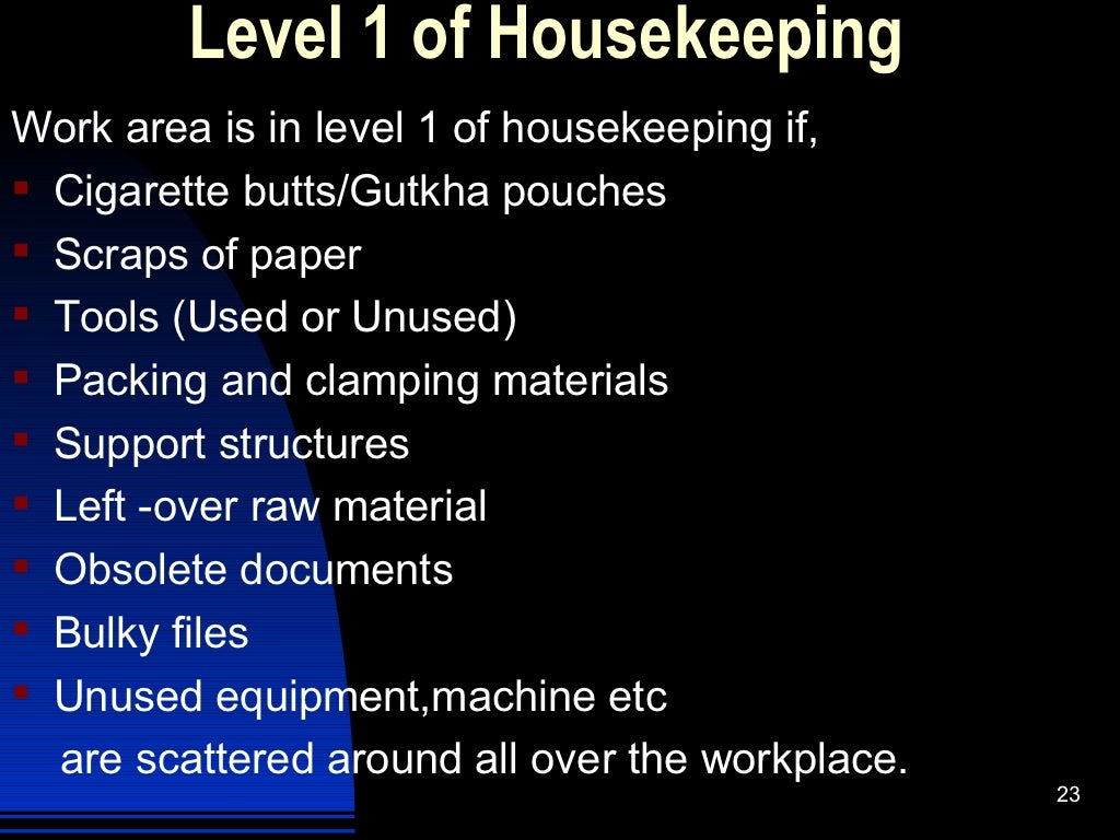 All about housekeeping