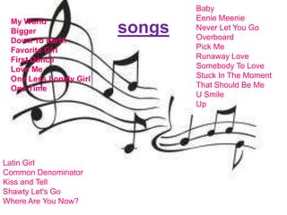 Justin Bieber Somebody To Love Lyrics, PDF