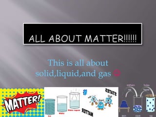 This is all about
solid,liquid,and gas 
 