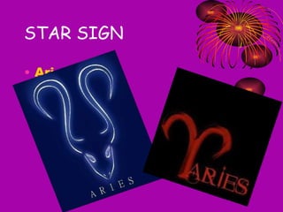 STAR SIGN Aries 