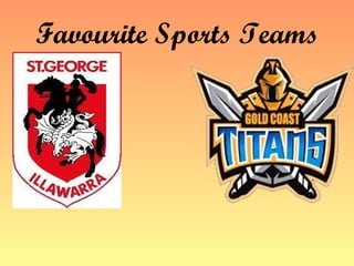Favourite Sports Teams 