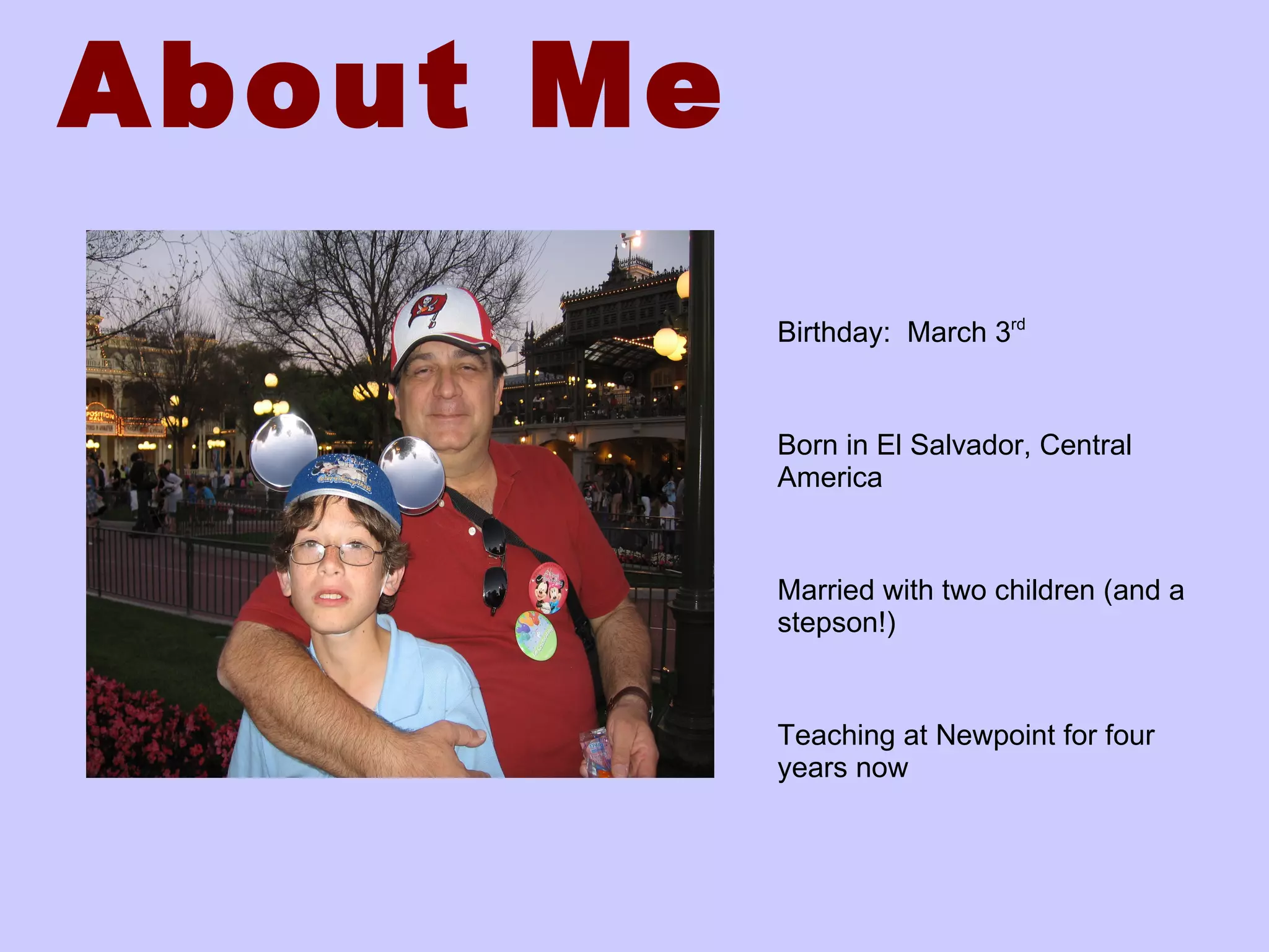 All About Me Example | ODP