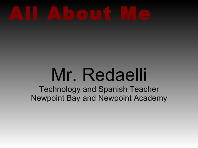 All About Me Example | ODP