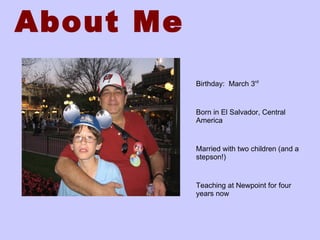 About Me Birthday: March 3 rd