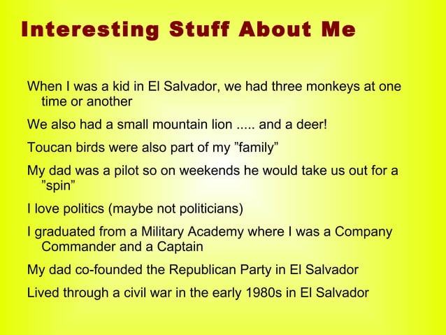 All About Me Example | ODP