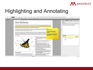 Highlighting and Annotating
 
