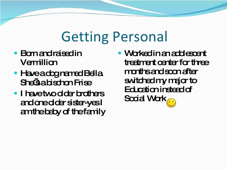 about me powerpoint