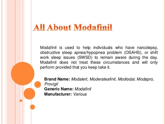 Does provigil have a generic