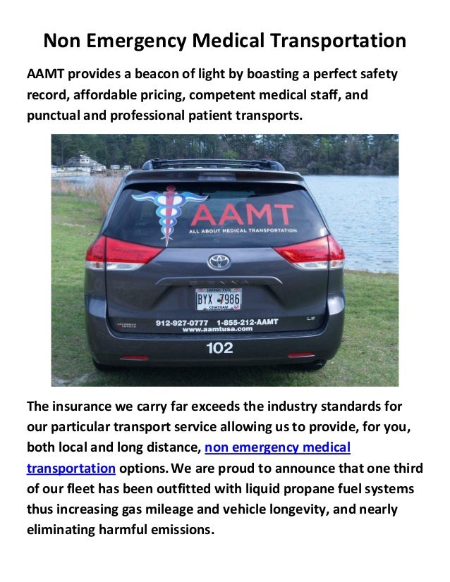 All About Non Emergency Medical Transportation