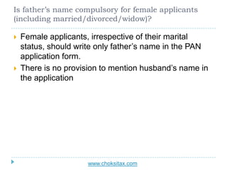 Is father’s name compulsory for female applicants
(including married/divorced/widow)?
 Female applicants, irrespective of...