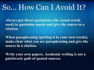 All about plagiarism | PPT