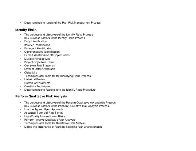 comprehensive project risk management checklist and... All About PMI - RMP Certification | PPT
